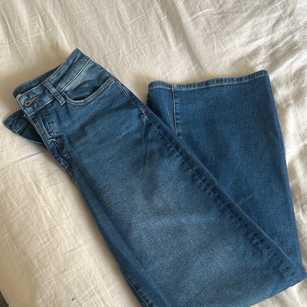 Warp + Weft Blue Wide Leg Jeans